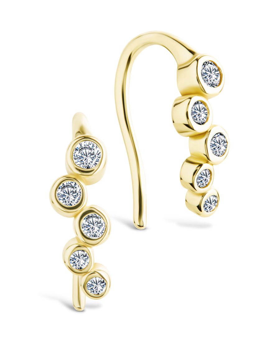 Серьги-каффы Talia из стерлингового серебра с фианитами в оправе Sterling Forever, Gold
Серьги-каффы Talia из стерлингового серебра с фианитами в оправе Sterling Forever, Gold