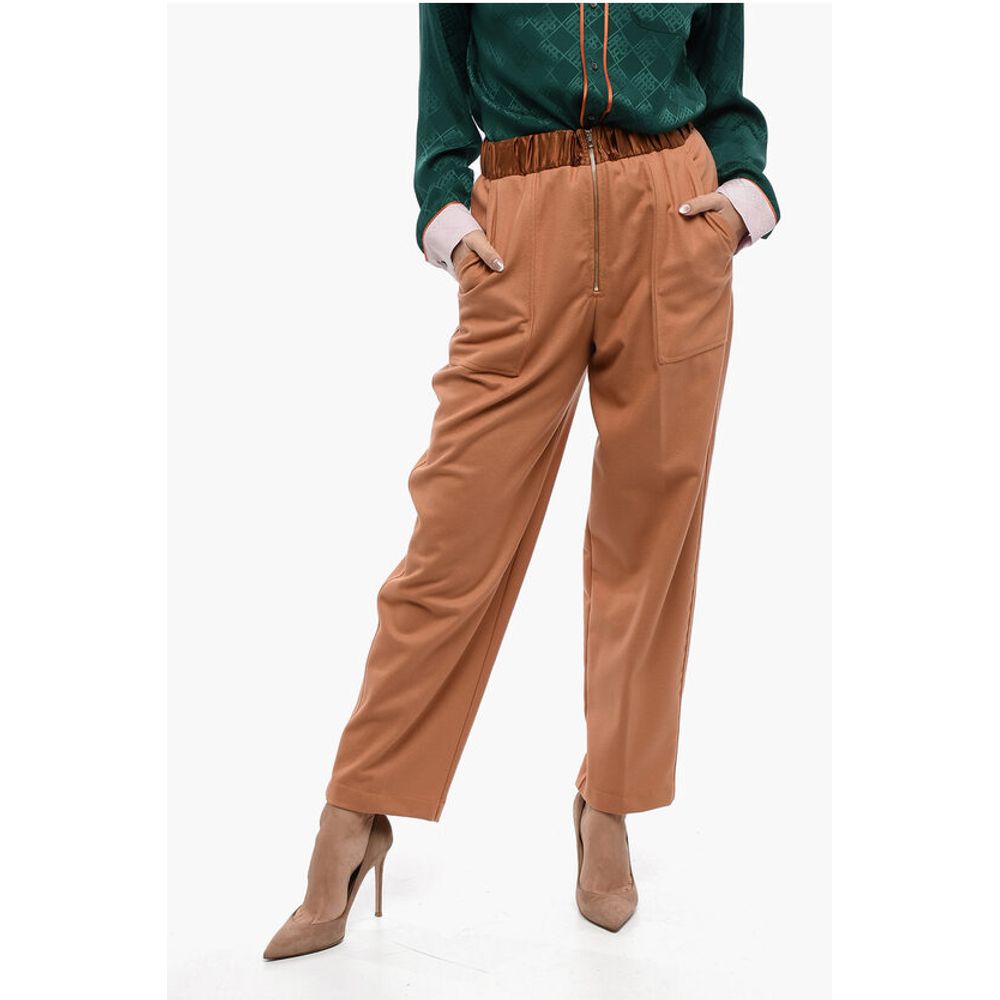 Брюки из смесовой шерсти с эластичным поясом Forte Forte, Orange
Брюки из смесовой шерсти с эластичным поясом Forte Forte, Orange