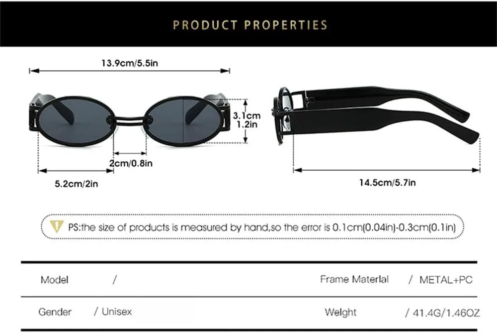 Ретро овальные солнцезащитные очки в маленькой оправе для женщин, модные очки в стиле стритпрайз, солнцезащитные очки для пляжа и отдыха UJNHGQ, Black Black
Ретро овальные солнцезащитные очки в маленькой оправе для женщин, модные очки в стиле стритпрайз, солнцезащитные очки для пляжа и отдыха UJNHGQ, Black Black