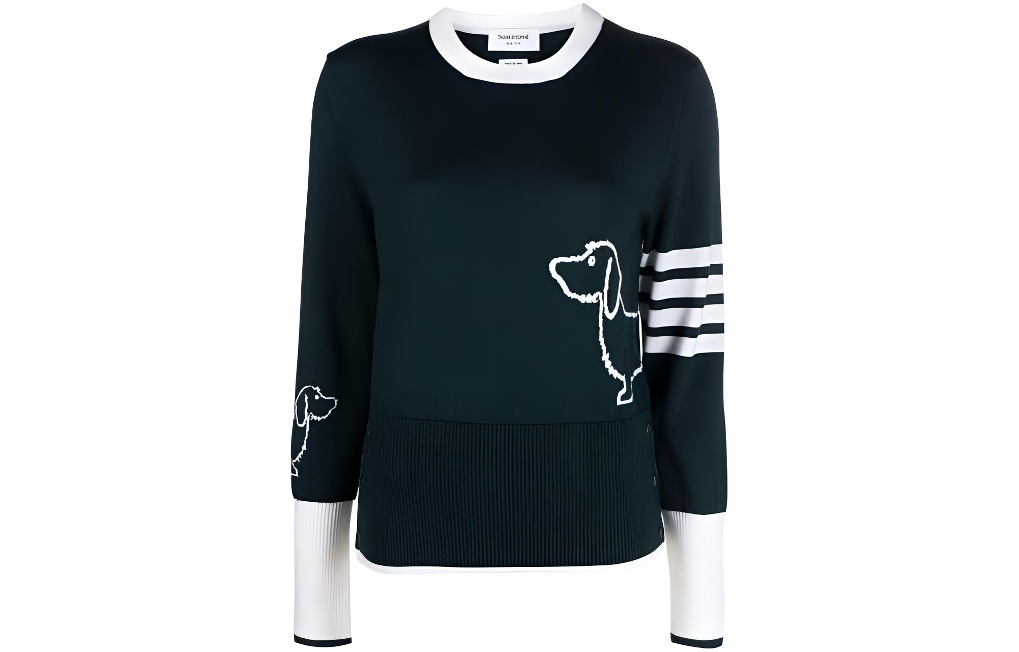 Длинный свитер с круглым вырезом THOM BROWNE, зеленый
Длинный свитер с круглым вырезом THOM BROWNE, зеленый