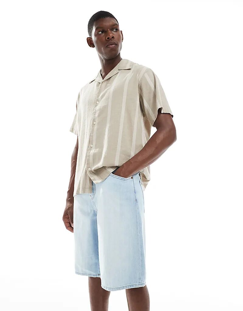 Джинсовые шорты ONLY & SONS Carl супер-мешковатого кроя, выбеленного синего цвета
Джинсовые шорты ONLY & SONS Carl супер-мешковатого кроя, выбеленного синего цвета