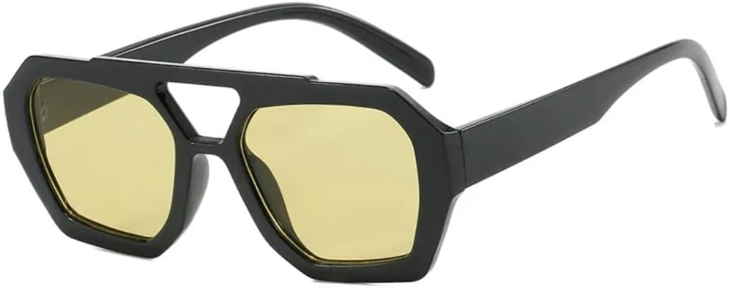 Солнцезащитные очки с защитой UV400 | Толстая оправа с двойной перемычкой | Для женщин и мужчин | Для занятий спортом на открытом воздухе и вождения DSVIGF, Black Yellow
Солнцезащитные очки с защитой UV400 | Толстая оправа с двойной перемычкой | Для женщин и мужчин | Для занятий спортом на открытом воздухе и вождения DSVIGF, Black Yellow