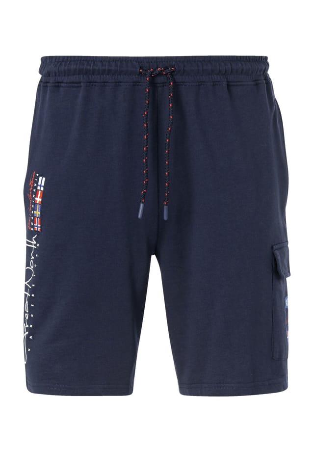 Шорты-Бермуды Sweat хартакнут Jan Vanderstorm, синий 
Шорты-Бермуды Sweat хартакнут Jan Vanderstorm, синий