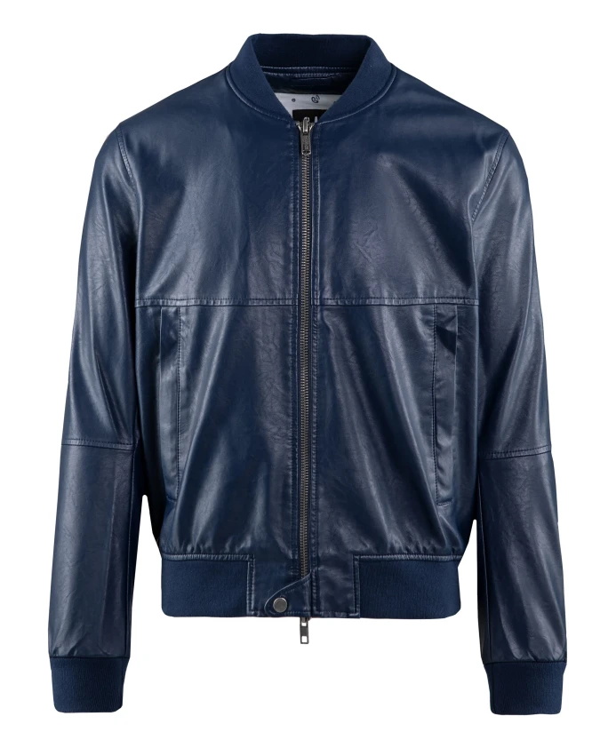Бомбер из экокожи синего цвета Bomboogie, синий
Бомбер из экокожи синего цвета Bomboogie, синий