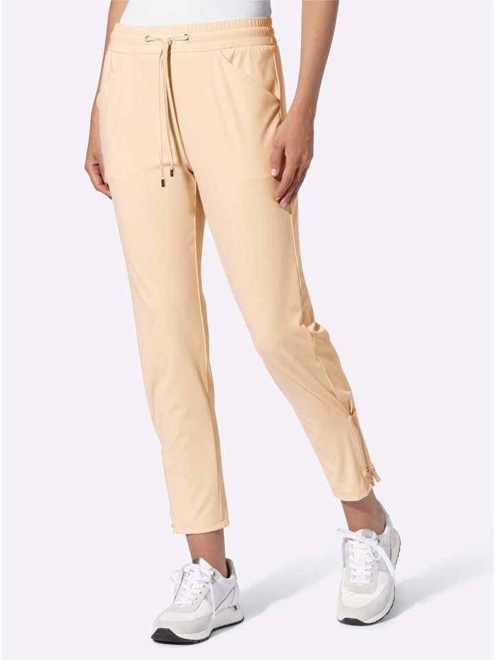 Трикотажные брюки песочного цвета Heine
Трикотажные брюки песочного цвета Heine