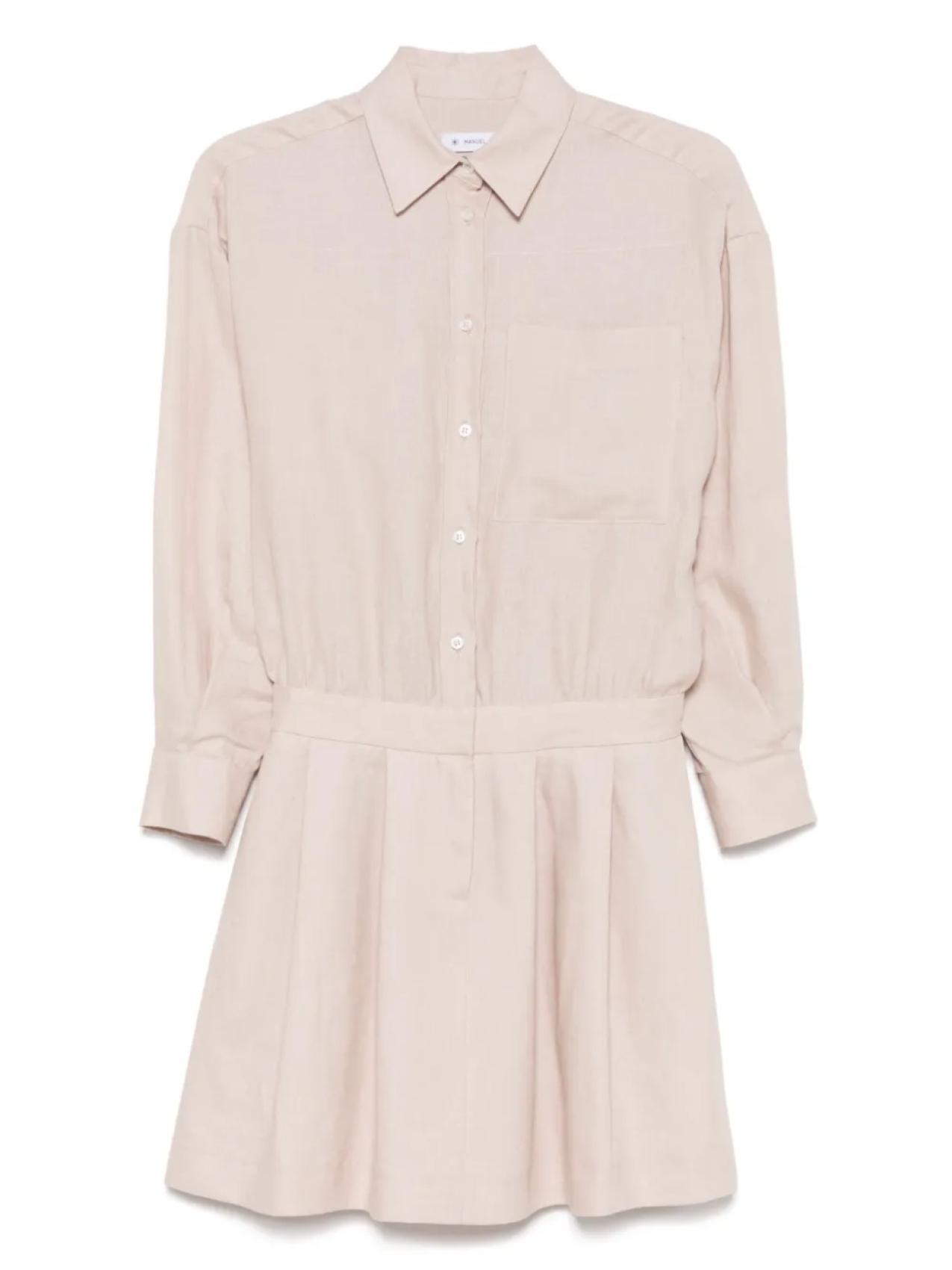 Платье-рубашка мини из льна Manuel Ritz, нейтральный
Платье-рубашка мини из льна Manuel Ritz, нейтральный