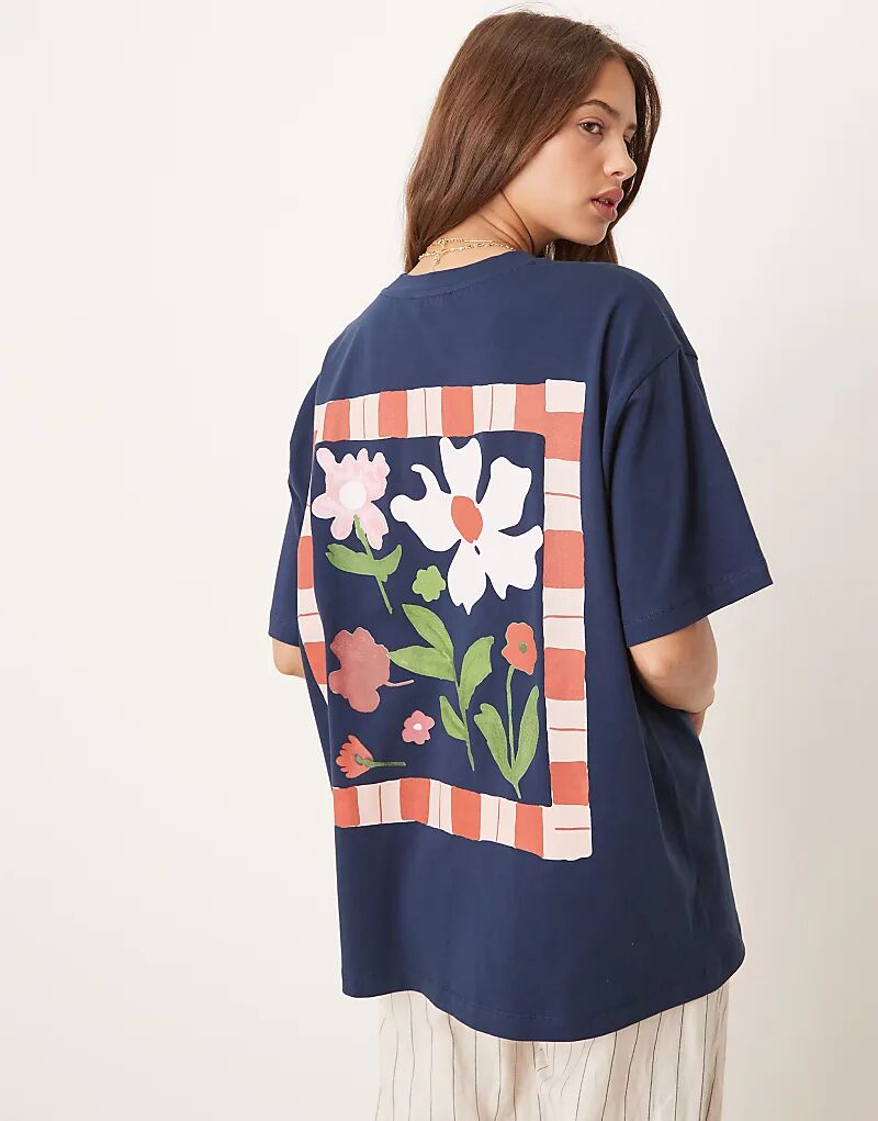 Футболка свободного кроя ASOS DESIGN с цветочным принтом и живописной каймой в темно-синем цвете
Футболка свободного кроя ASOS DESIGN с цветочным принтом и живописной каймой в темно-синем цвете