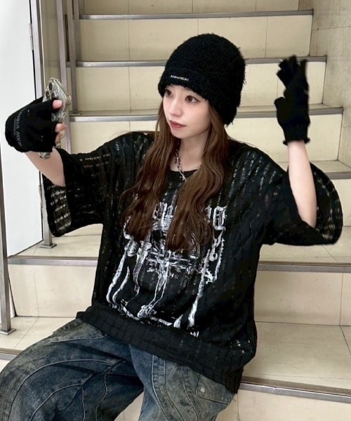 Футболка с коротким рукавом, прозрачная, Never mind the XU, черный
Футболка с коротким рукавом, прозрачная, Never mind the XU, черный