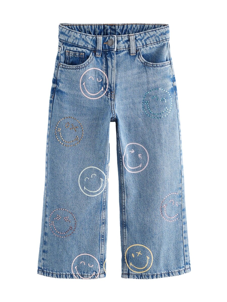 Джинсы с широкими штанинами Next SmileyWorld, синий
Джинсы с широкими штанинами Next SmileyWorld, синий