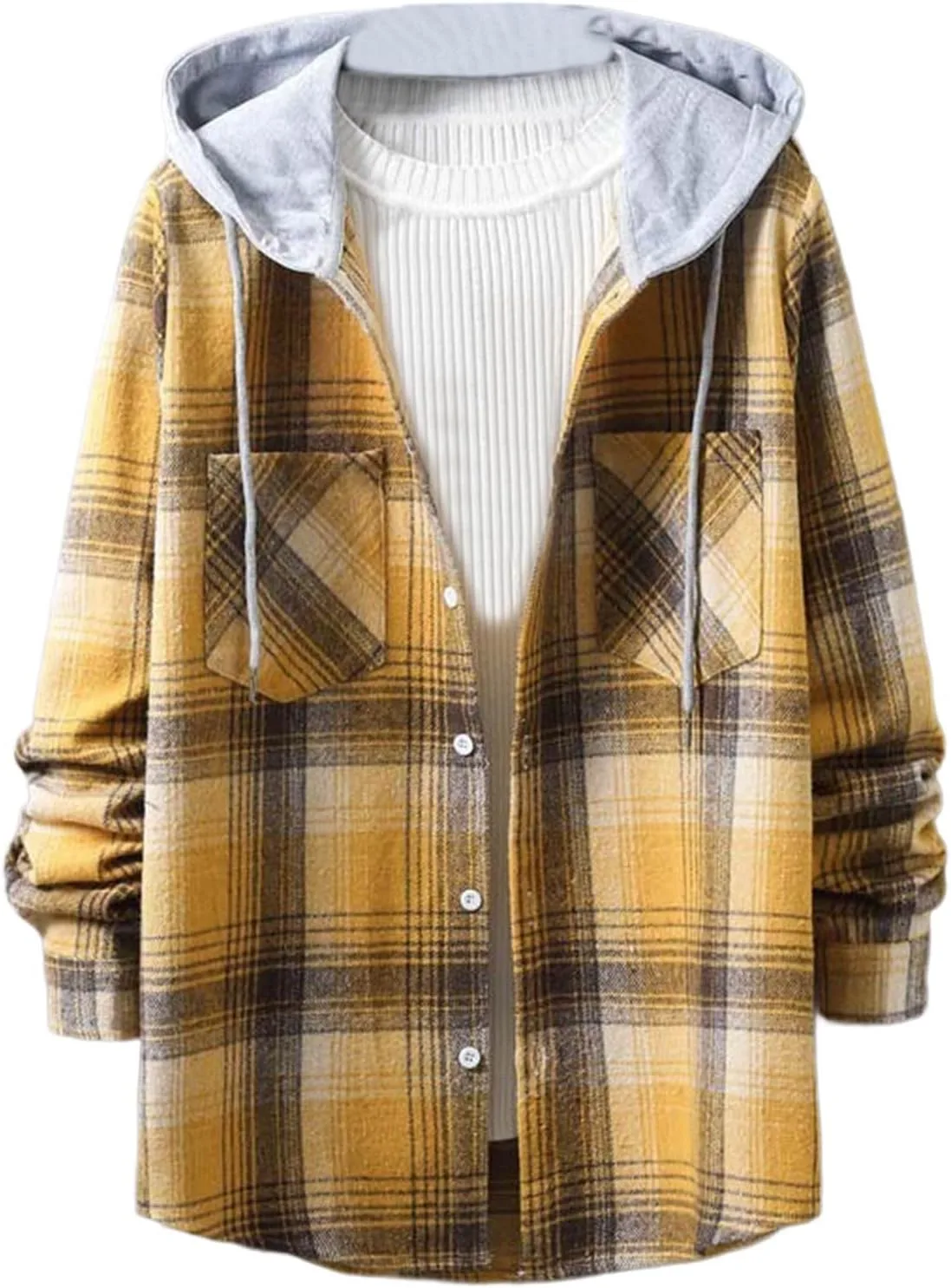 Мужская толстовка с капюшоном в клетку, утепленная, на молнии SCRRMZO
Мужская толстовка с капюшоном в клетку, утепленная, на молнии SCRRMZO