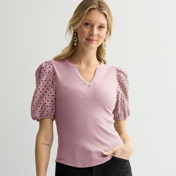 Облегающий топ с рукавами-фонариками и V-образным вырезом Nine West, цвет washed grape
Облегающий топ с рукавами-фонариками и V-образным вырезом Nine West, цвет washed grape