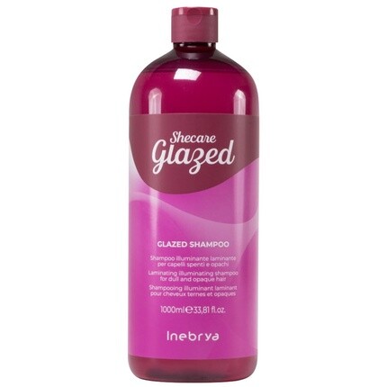 Shecare Glazed Осветляющий шампунь для тусклых и матовых волос 1000мл Inebrya
Shecare Glazed Осветляющий шампунь для тусклых и матовых волос 1000мл Inebrya