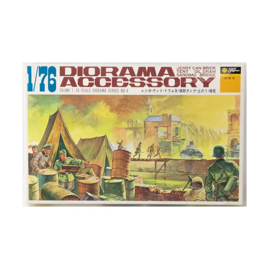 Аксессуар для диорамы — канистра, кирпич, палатка, бочка с маслом, мешок с песком, мост (масштаб 1/76), Fujimi Models - Parts & Accessories
Аксессуар для диорамы — канистра, кирпич, палатка, бочка с маслом, мешок с песком, мост (масштаб 1/76), Fujimi Models - Parts & Accessories