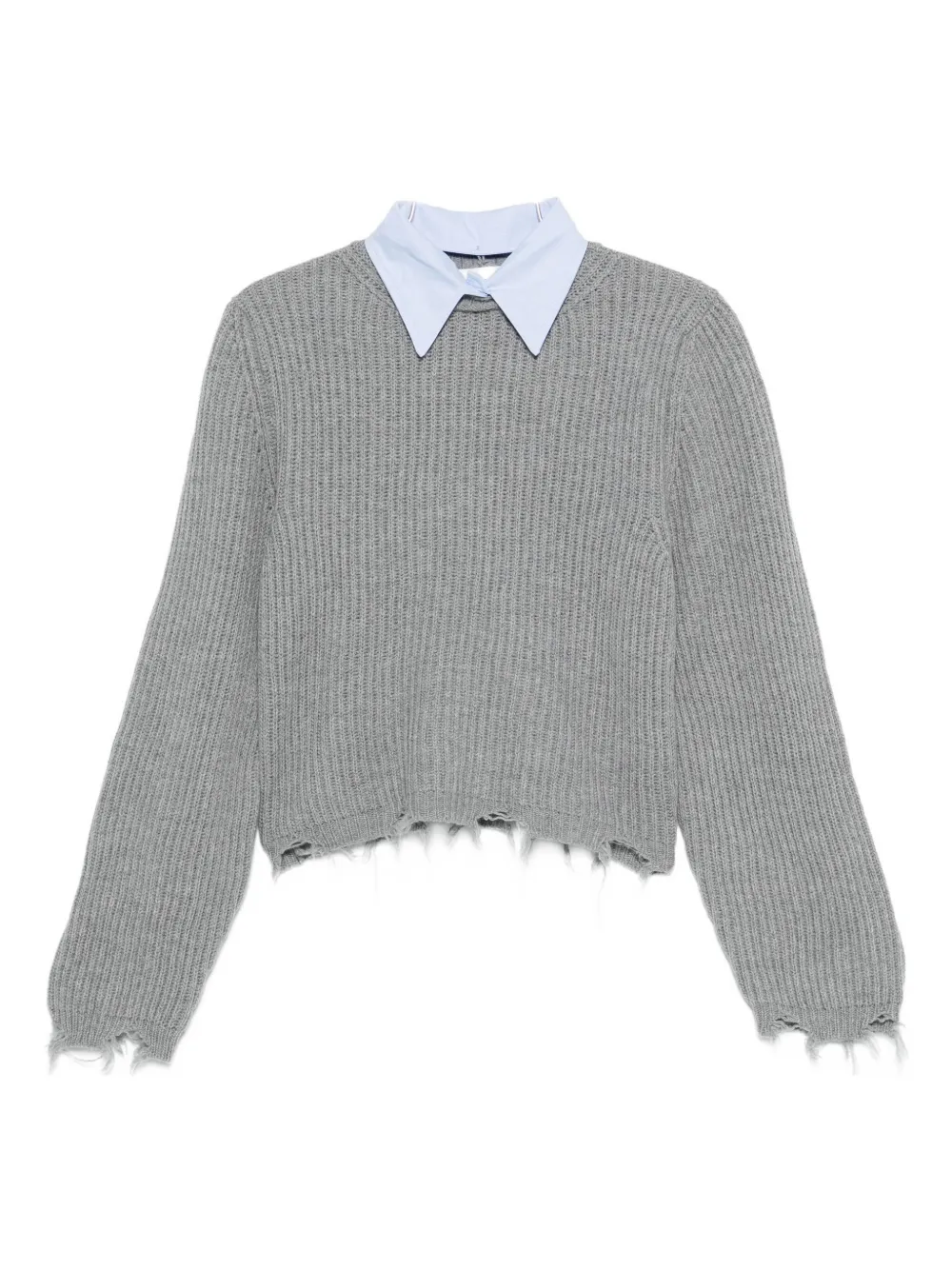 Свитер в рубчик Solotre, серый
Свитер в рубчик Solotre, серый