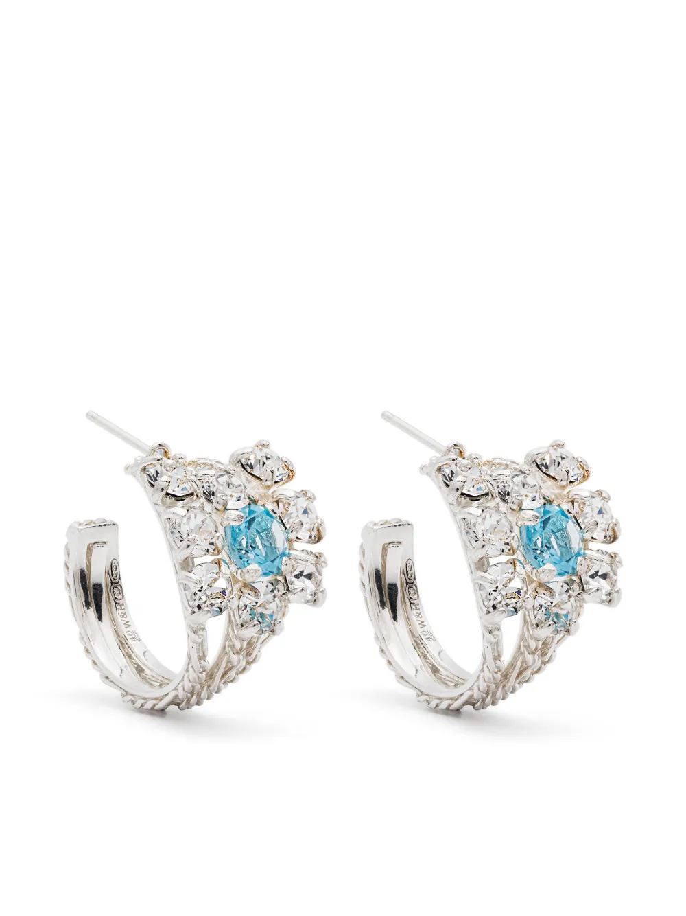 Серьги-кольца с кристаллами Wouters & Hendrix, серебяный
Серьги-кольца с кристаллами Wouters & Hendrix, серебяный