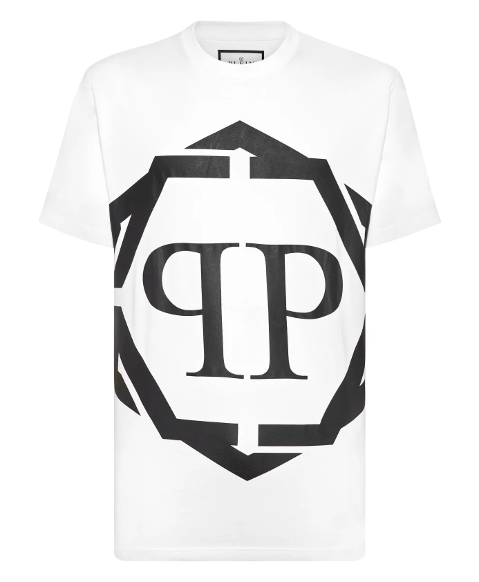 Футболка с круглым вырезом и шестиугольным вырезом Philipp Plein, белый
Футболка с круглым вырезом и шестиугольным вырезом Philipp Plein, белый