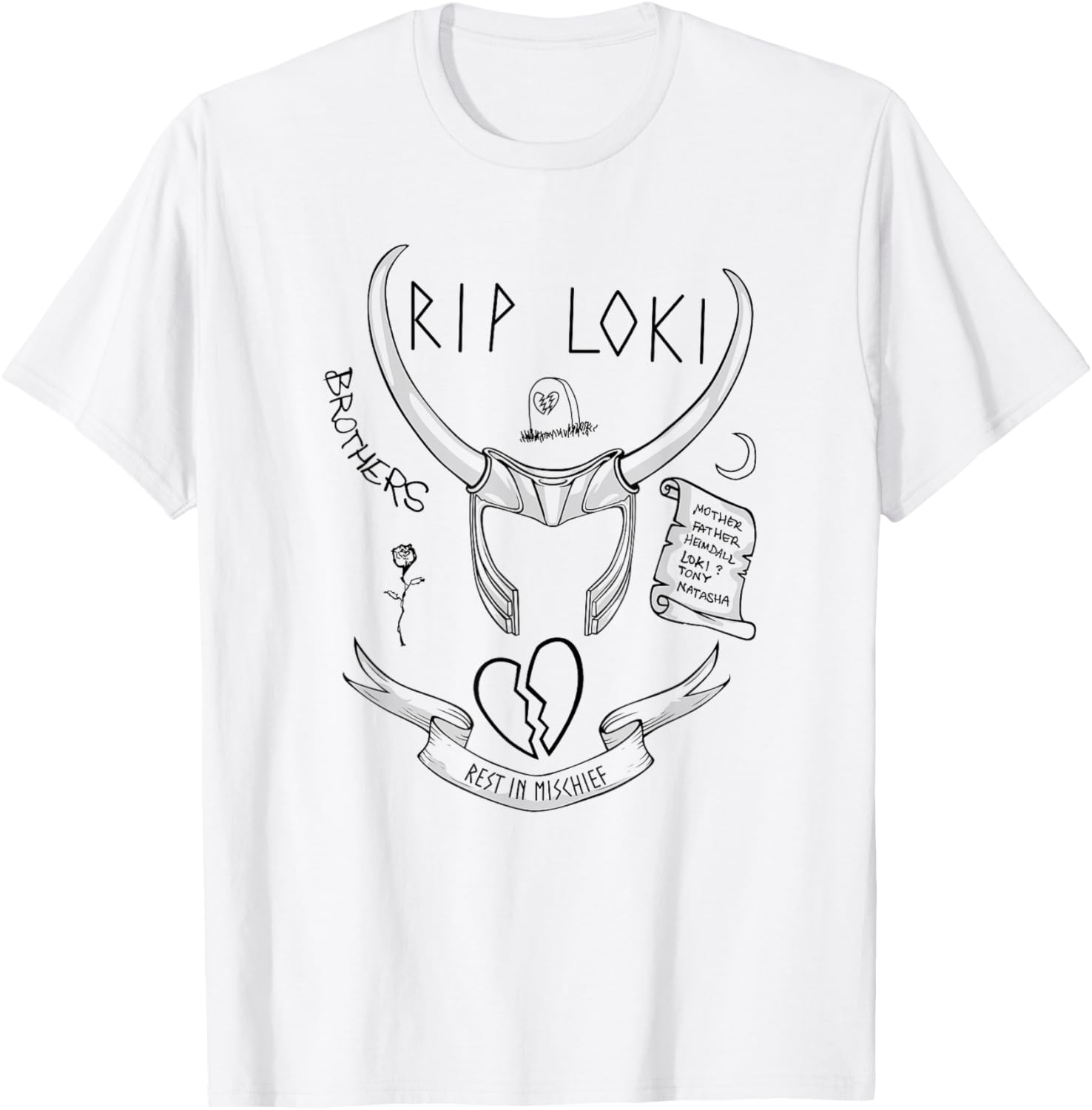 Футболка Marvel Thor Love and Thunder RIP Loki, белая
Футболка Marvel Thor Love and Thunder RIP Loki, белая
