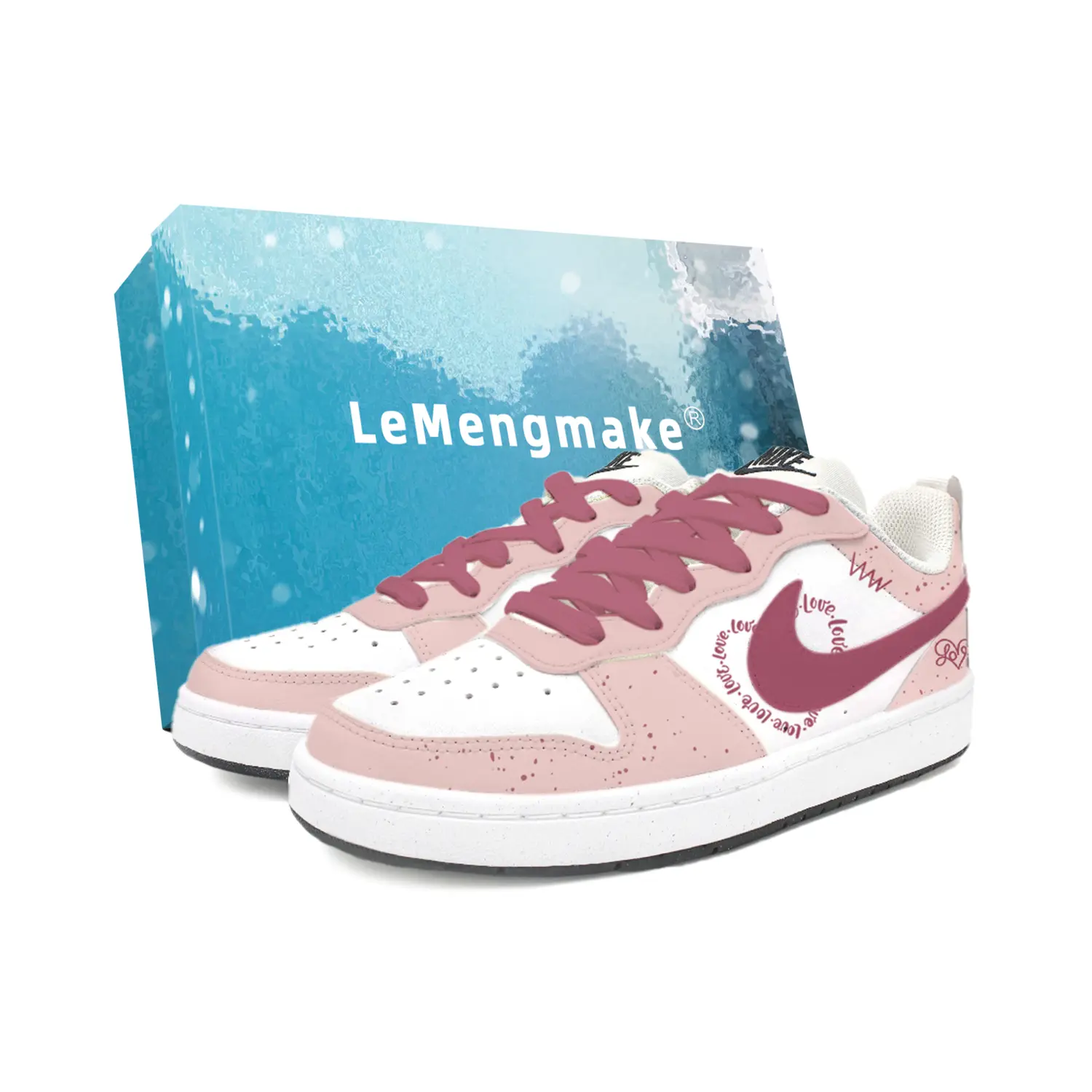 Nike Кроссовки для скейтбординга Court Borough Peach Blossom Hidden Code Abrasion Resistant низкие белые розовые детские
Nike Кроссовки для скейтбординга Court Borough Peach Blossom Hidden Code Abrasion Resistant низкие белые розовые детские