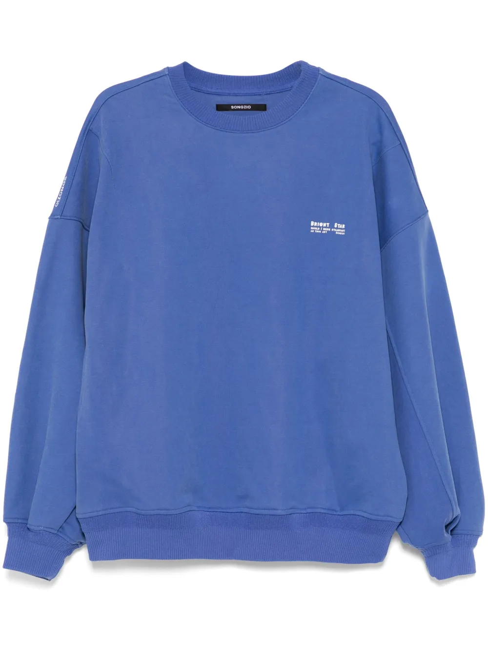 Свитер с росписью в стиле поэзии SONGZIO, синий
Свитер с росписью в стиле поэзии SONGZIO, синий