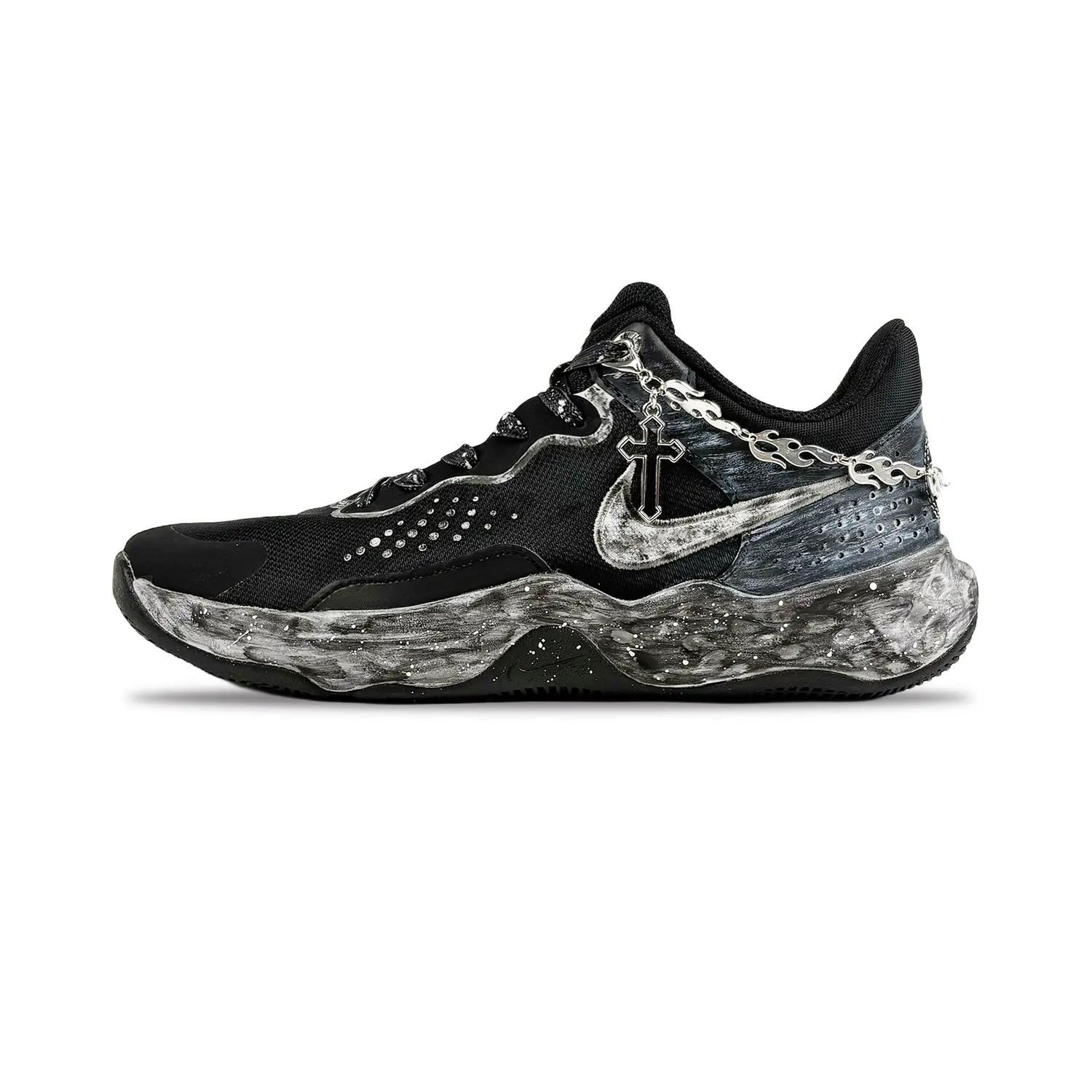 Nike Баскетбольные кроссовки Fly By Mid 3 мужские, средний верх, цвет черный/серый/белый
Nike Баскетбольные кроссовки Fly By Mid 3 мужские, средний верх, цвет черный/серый/белый