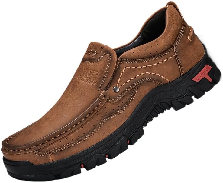 Мужские кожаные слипоны-лоферы для улицы, легкие, противоскользящие, для ходьбы и походов, удобная обувь для работы и офиса, мокасины для мужчин Soft Time Toy, коричневый
Мужские кожаные слипоны-лоферы для улицы, легкие, противоскользящие, для ходьбы и походов, удобная обувь для работы и офиса, мокасины для мужчин Soft Time Toy, коричневый
