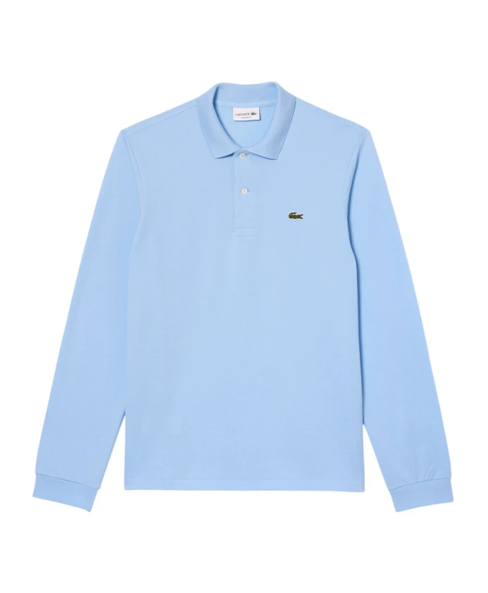 Прозрачная голубая рубашка-поло с длинными рукавами Lacoste, синий
Прозрачная голубая рубашка-поло с длинными рукавами Lacoste, синий