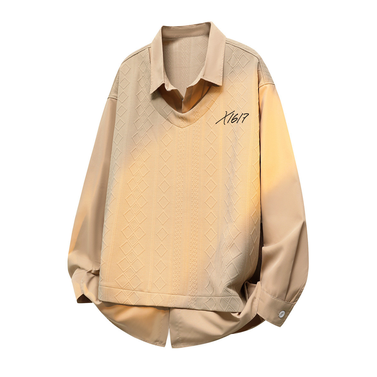 Футболка Unisex V-образный вырез Moderate Mock Two Piece X1617, хаки top
Футболка Unisex V-образный вырез Moderate Mock Two Piece X1617, хаки top