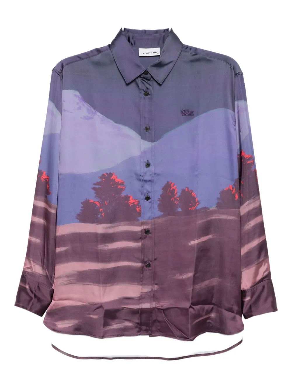 Рубашка с принтом Lacoste, фиолетовый
Рубашка с принтом Lacoste, фиолетовый