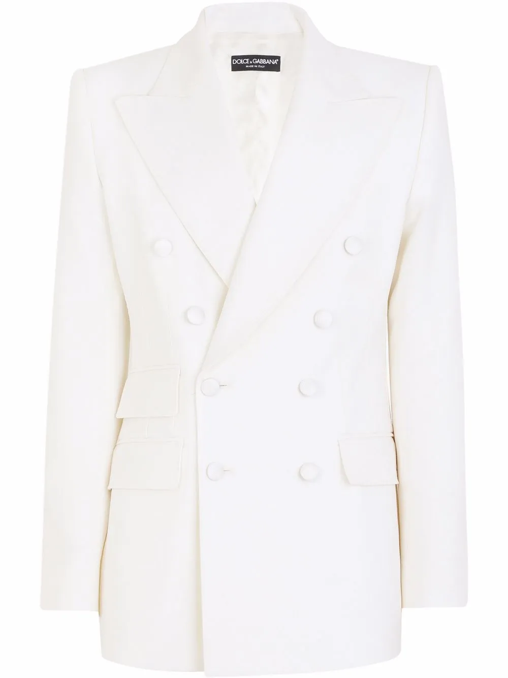 Двубортный пиджак из вирджинской шерсти DOLCE & GABBANA, белый
Двубортный пиджак из вирджинской шерсти DOLCE & GABBANA, белый