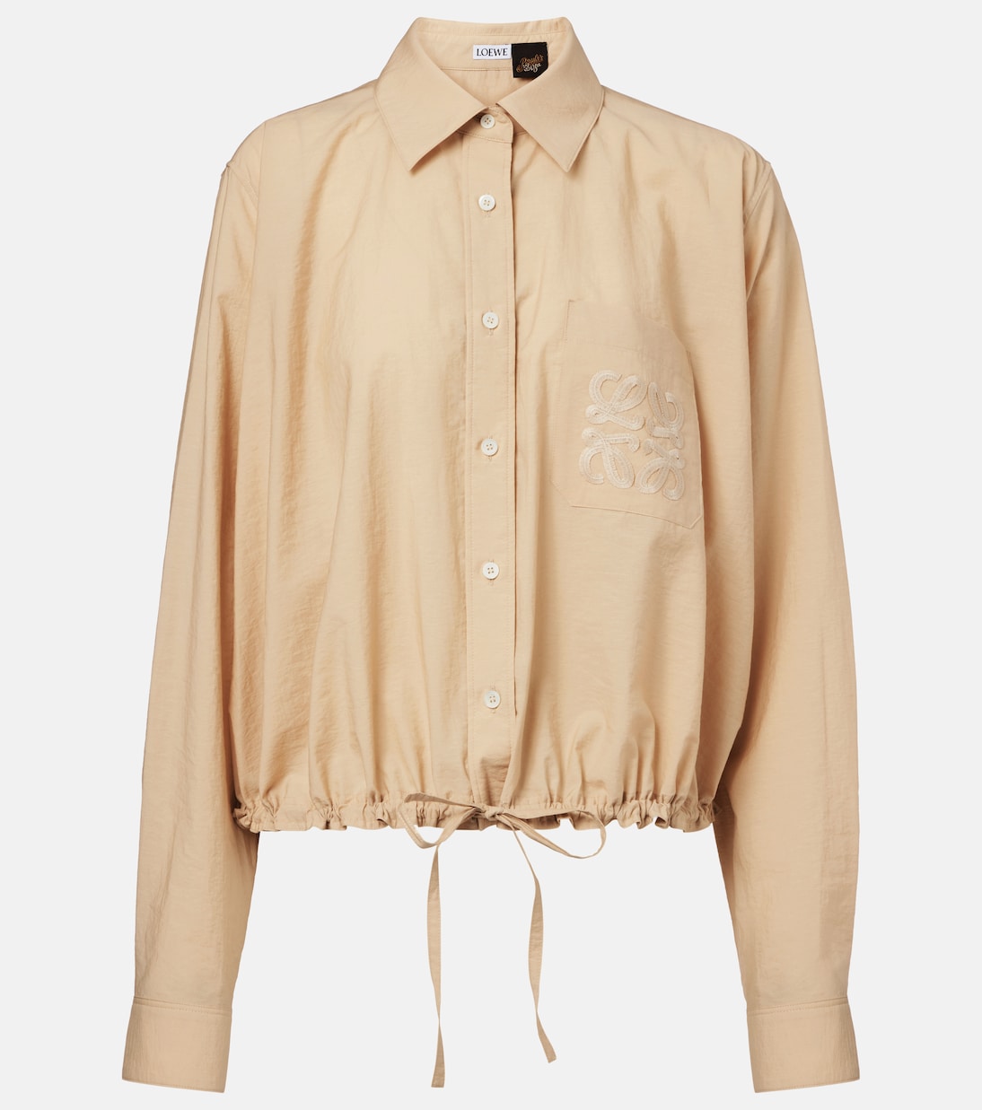 Рубашка из поплина Paula's Ibiza Anagram Loewe, Light Beige 
Рубашка из поплина Paula's Ibiza Anagram Loewe, Light Beige