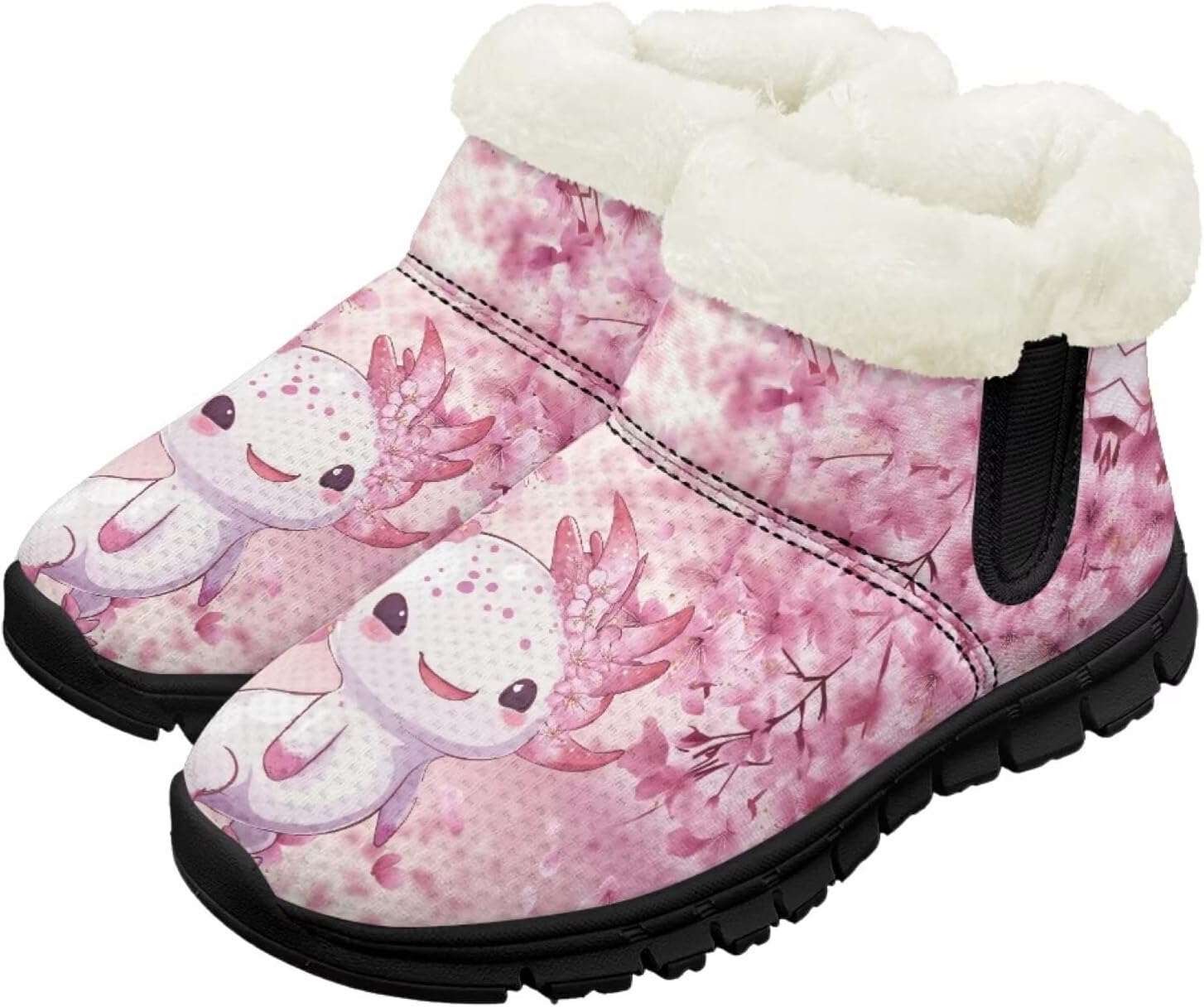 Детские зимние ботинки, теплые, с противоскользящей подошвой, с амортизирующей мемори-пеной, спортивные, без шнурков, для бега и треккинга, зимние кроссовки Pointodoor, Axolotl Cherry Blossom
Детские зимние ботинки, теплые, с противоскользящей подошвой, с амортизирующей мемори-пеной, спортивные, без шнурков, для бега и треккинга, зимние кроссовки Pointodoor, Axolotl Cherry Blossom