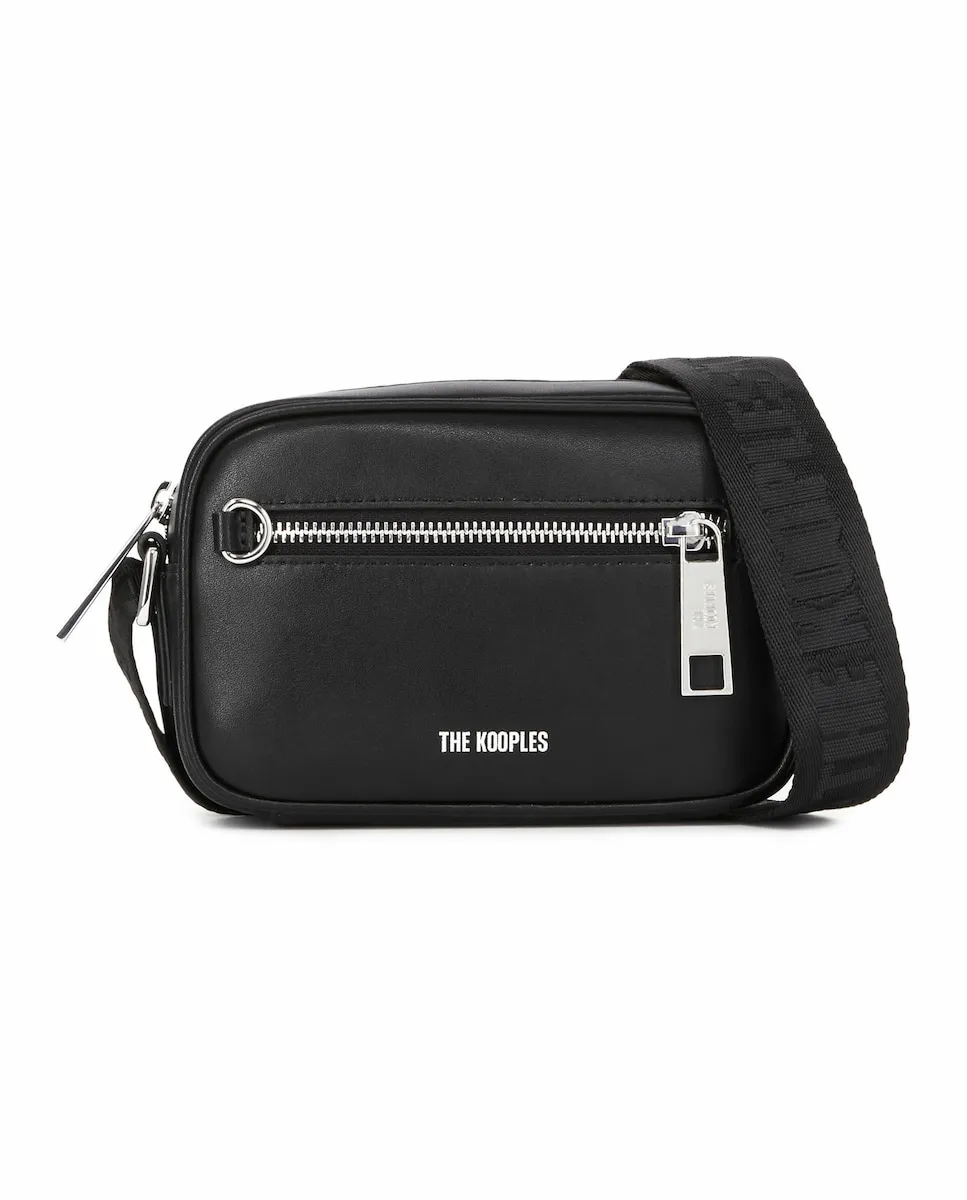 Черная кожаная мужская сумка-мессенджер The Kooples, черный
Черная кожаная мужская сумка-мессенджер The Kooples, черный