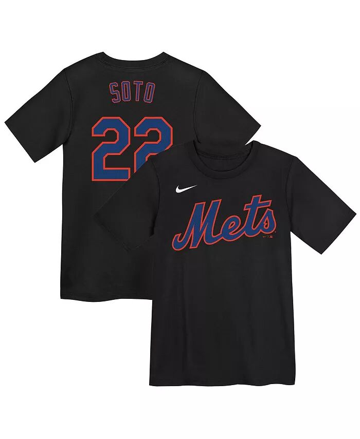 Футболка с именем и номером Хуана Сото из команды Big Boys and Girls Black New York Mets Nike
Футболка с именем и номером Хуана Сото из команды Big Boys and Girls Black New York Mets Nike
