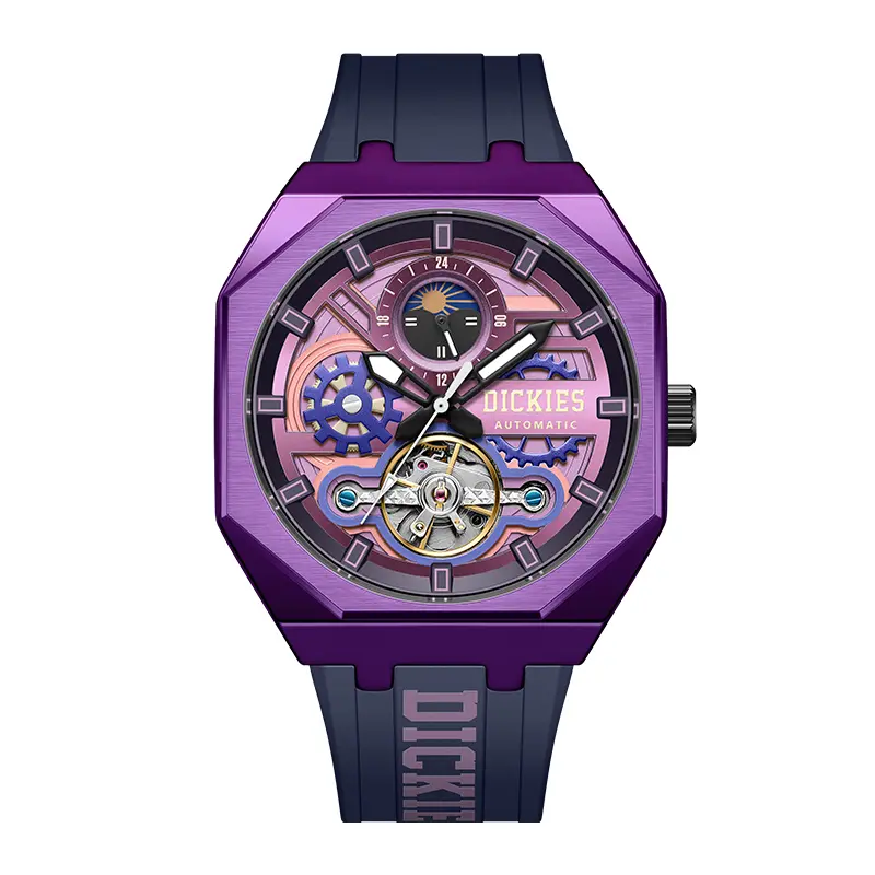 Часы наручные с механическим механизмом, силиконовый ремешок, фиолетовый циферблат, мужские часы, упаковка Dickies
Часы наручные с механическим механизмом, силиконовый ремешок, фиолетовый циферблат, мужские часы, упаковка Dickies