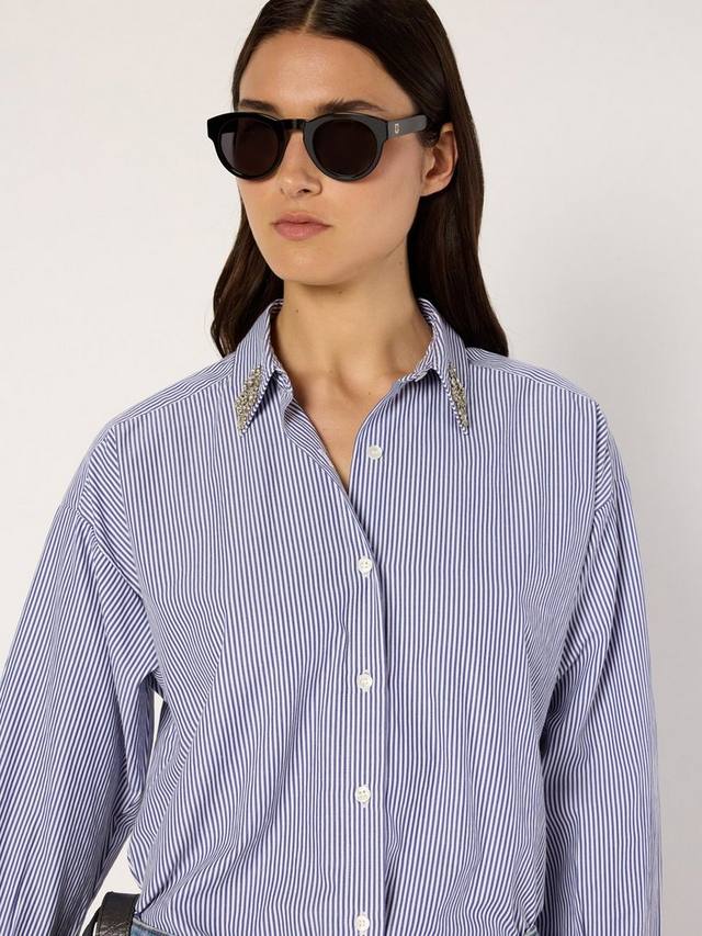 Рубашка Ana с декоративным воротником в полоску Gerard Darel, Blue
Рубашка Ana с декоративным воротником в полоску Gerard Darel, Blue