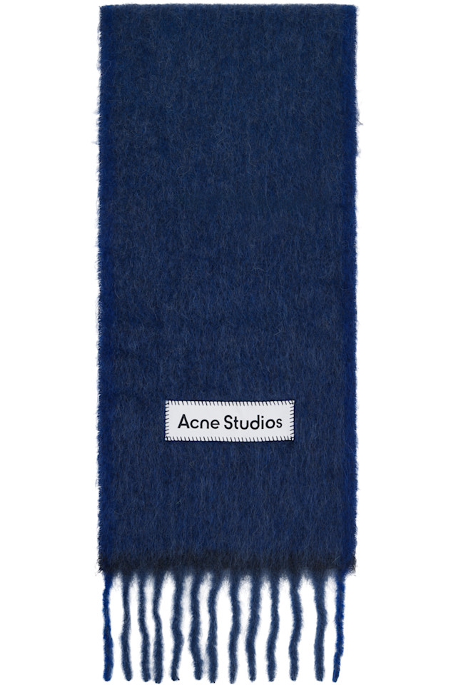 Acne Studios Темно-Синий шерстяной мохеровый шарф
Acne Studios Темно-Синий шерстяной мохеровый шарф