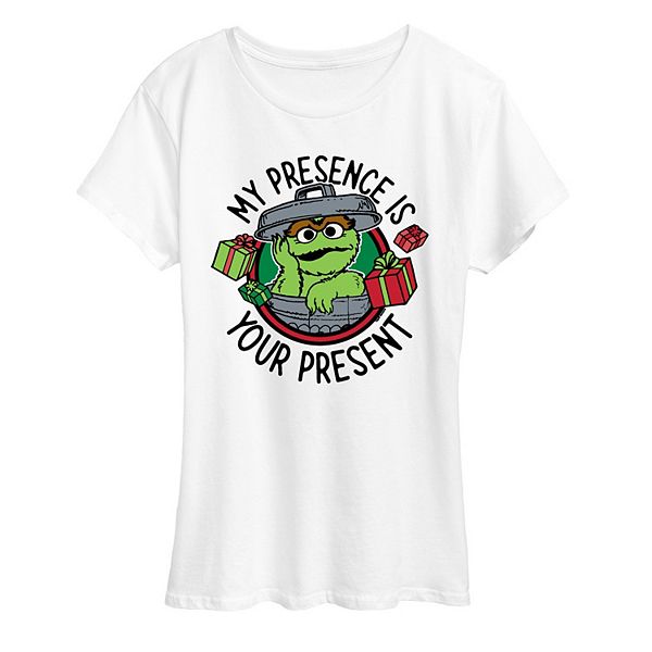 Женская футболка с новогодним принтом Sesame Street Oscar My Presence Licensed Character
Женская футболка с новогодним принтом Sesame Street Oscar My Presence Licensed Character