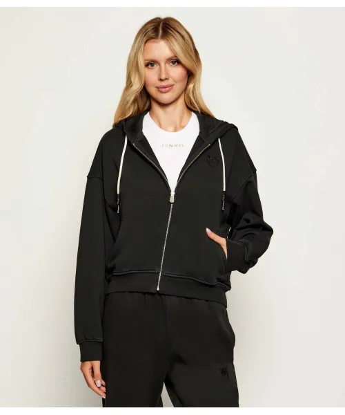 Озорная толстовка Loose fit Pinko, черный 
Озорная толстовка Loose fit Pinko, черный
