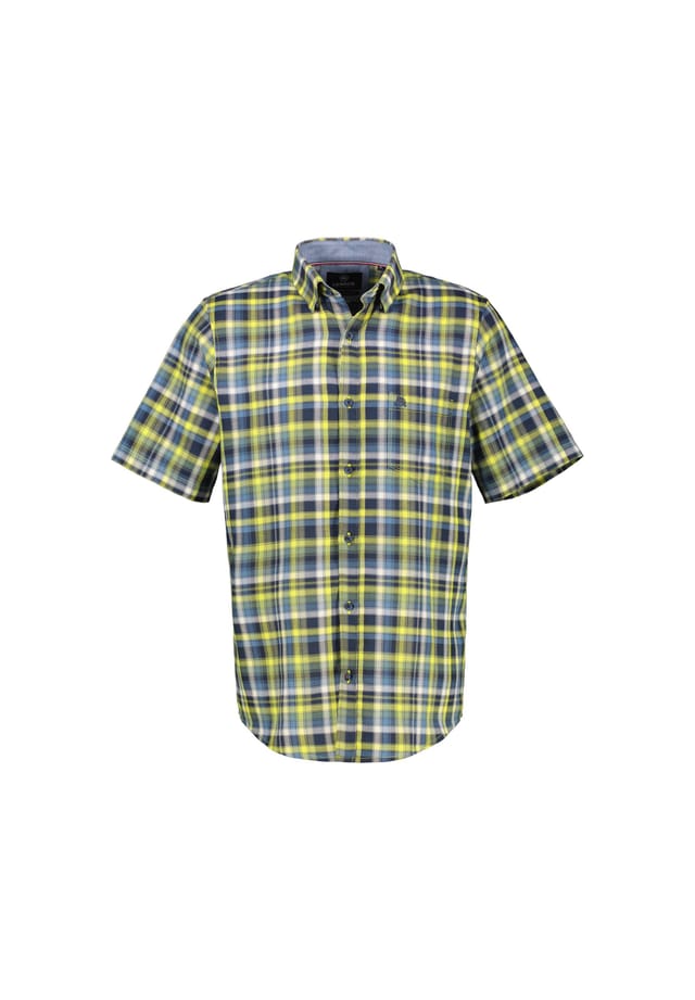 Рубашка в клетку с коротким рукавом структурированного качества Lerros, желтый
Рубашка в клетку с коротким рукавом структурированного качества Lerros, желтый
