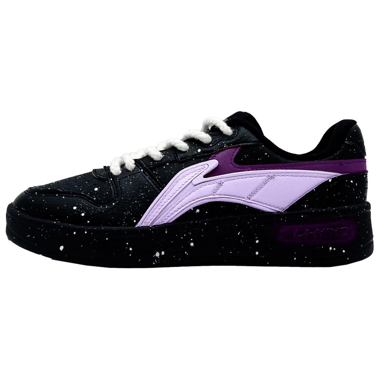 LINING Низкие, износостойкие, противоскользящие кроссовки для скейтбординга, мужские, черно-фиолетовые 
LINING Низкие, износостойкие, противоскользящие кроссовки для скейтбординга, мужские, черно-фиолетовые