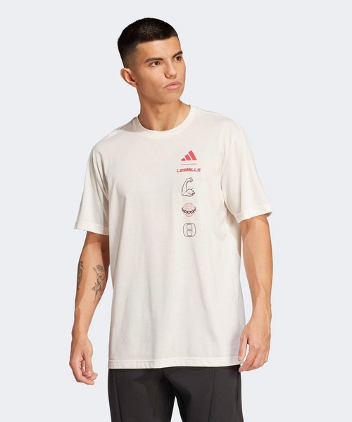 Футболка с коротким рукавом, графический принт, Les Mills Fitter Planet Adidas, белый
Футболка с коротким рукавом, графический принт, Les Mills Fitter Planet Adidas, белый