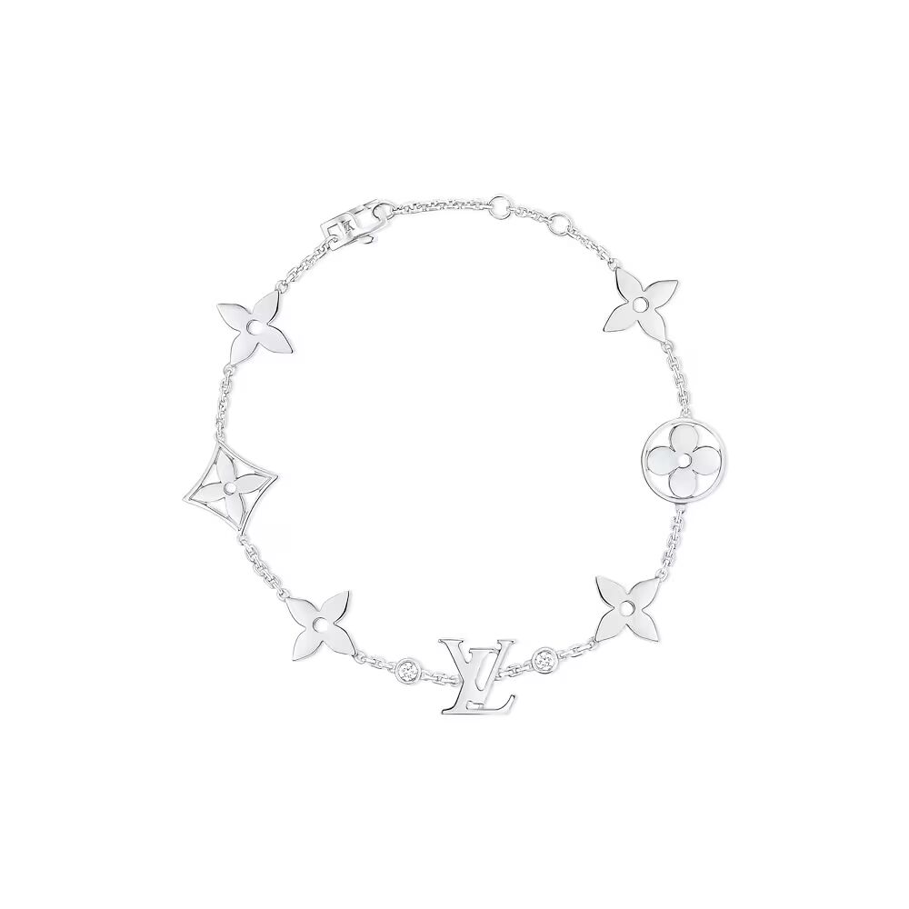 БРАСЛЕТ IDYLLE BLOSSOM MONOGRAM, БЕЛОЕ ЗОЛОТО И БРИЛЛИАНТЫ Louis Vuitton, серебряный
БРАСЛЕТ IDYLLE BLOSSOM MONOGRAM, БЕЛОЕ ЗОЛОТО И БРИЛЛИАНТЫ Louis Vuitton, серебряный