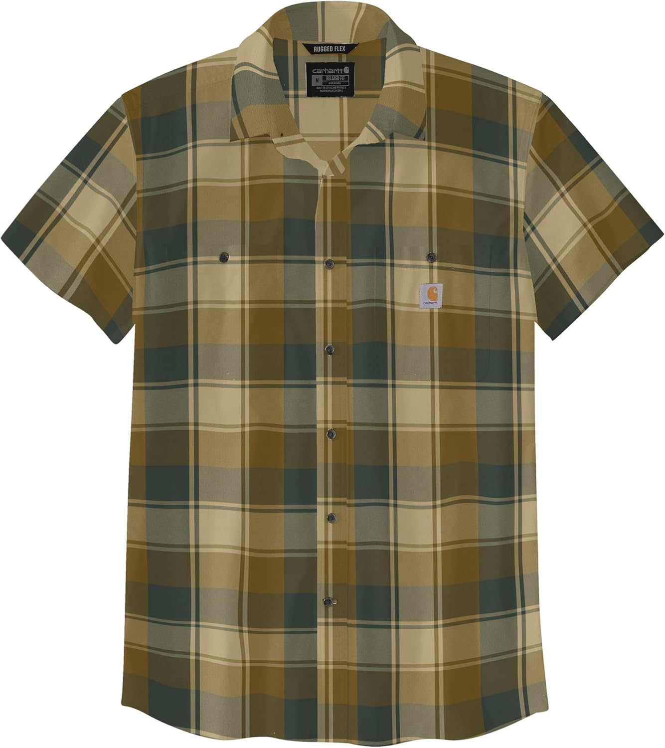Мужская легкая рубашка Carhartt 106745 Rugged Flex с коротким рукавом, свободного кроя, Forestry Green
Мужская легкая рубашка Carhartt 106745 Rugged Flex с коротким рукавом, свободного кроя, Forestry Green