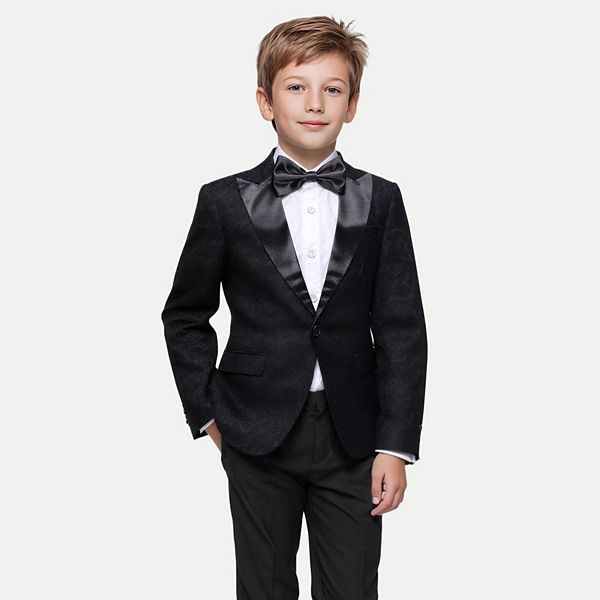 Детский костюм 2 pc jacquard slim fit однобортный для мальчиков 5-14 лет Cloudstyle, Black
Детский костюм 2 pc jacquard slim fit однобортный для мальчиков 5-14 лет Cloudstyle, Black