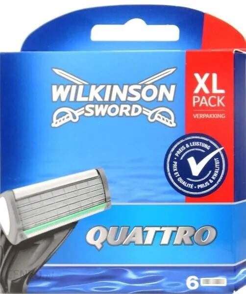 Картриджи Wilkinson Sword Quattro 6 шт
Картриджи Wilkinson Sword Quattro 6 шт