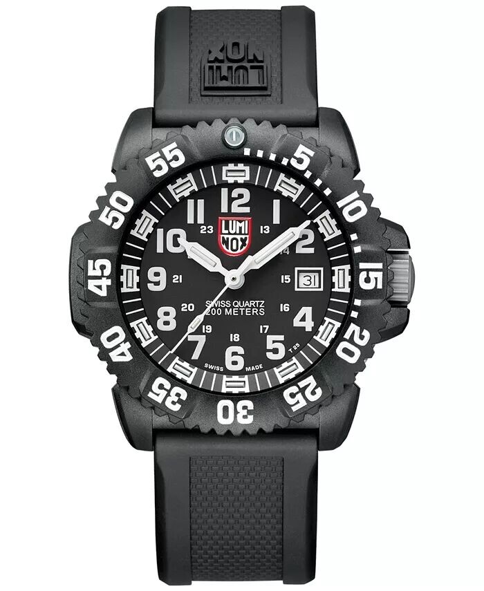 Мужские часы Swiss Navy Seal ColorMark Black с каучуковым ремешком, 44 мм Luminox
Мужские часы Swiss Navy Seal ColorMark Black с каучуковым ремешком, 44 мм Luminox