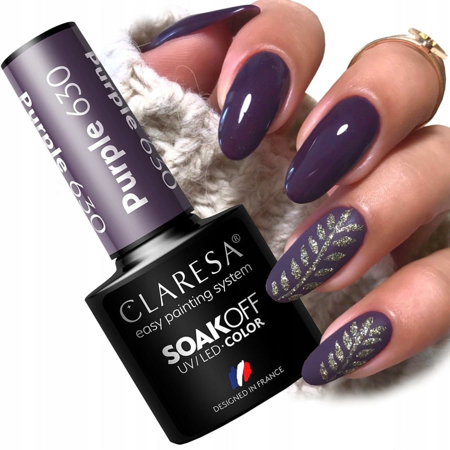 Claresa Purple 630 Hybrid Nail Polish Hybrid Dark Purple Puderek 
Claresa Purple 630 Hybrid Nail Polish Hybrid Dark Purple Puderek