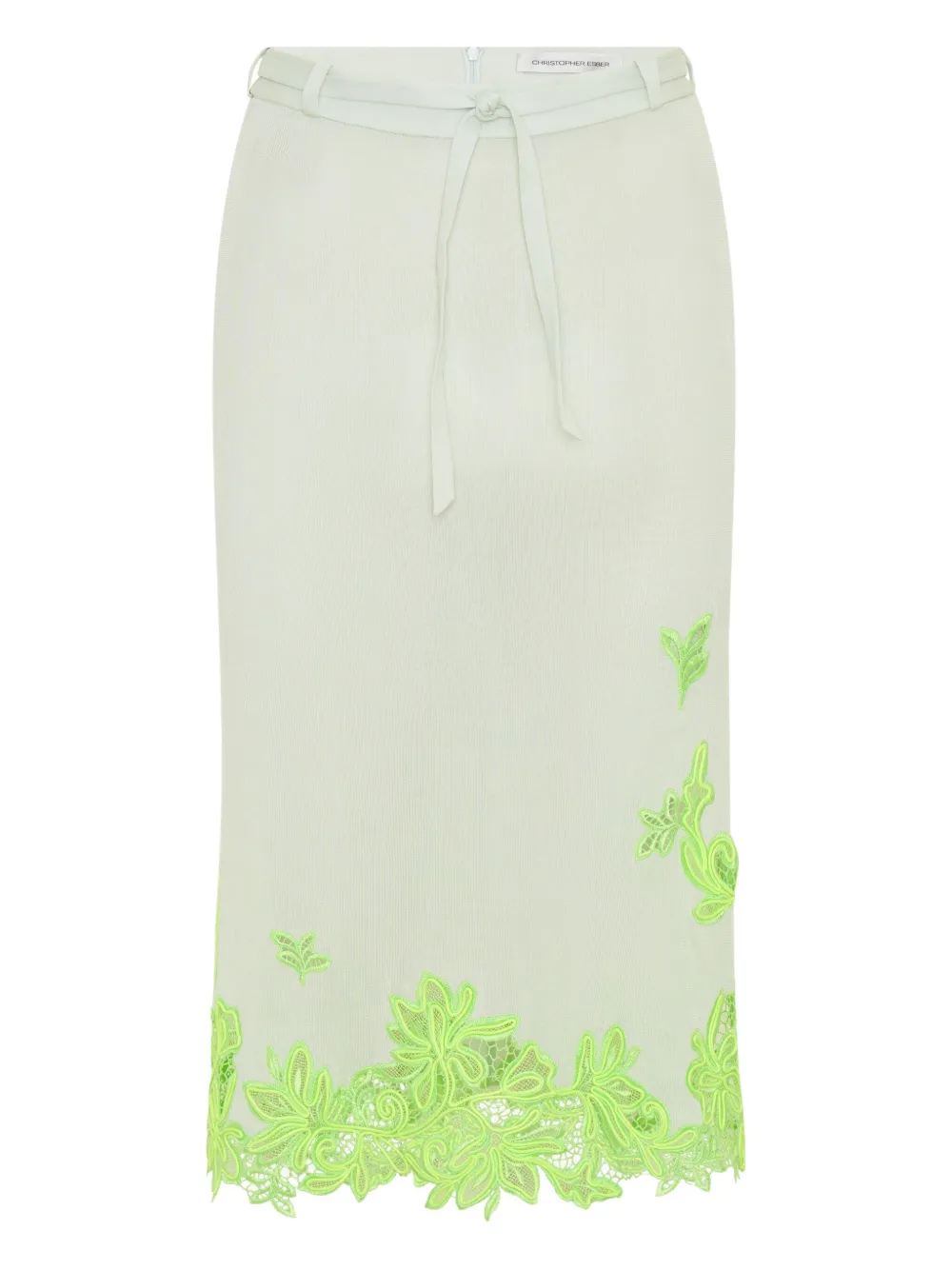 Юбка миди с кружевом Christopher Esber, белый
Юбка миди с кружевом Christopher Esber, белый