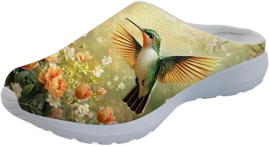 Женские сабо-клоги Forchrinse Blue Palm Tree с сеткой, легкие для ходьбы, с мягкой поддержкой свода стопы, для работы, ухода за больными, Hummingbird Blossom
Женские сабо-клоги Forchrinse Blue Palm Tree с сеткой, легкие для ходьбы, с мягкой поддержкой свода стопы, для работы, ухода за больными, Hummingbird Blossom