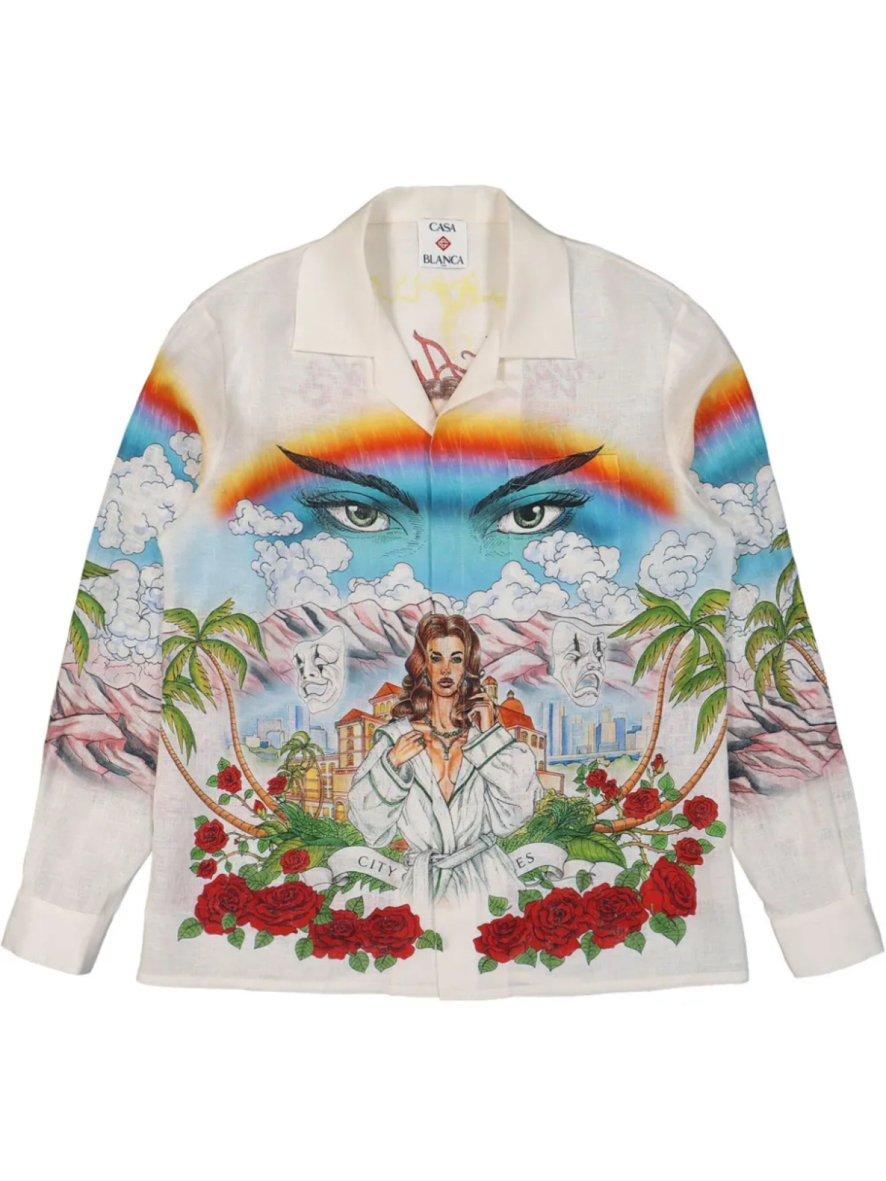 Рубашка с графическим принтом Casablanca, нейтральный 
Рубашка с графическим принтом Casablanca, нейтральный